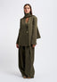 Coat jacket with stole - MILITARY GREEN