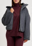 Cappotto bomber con cappuccio - GRIGIO SCURO