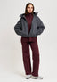 Cappotto bomber con cappuccio - GRIGIO SCURO