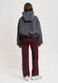 Cappotto bomber con cappuccio - GRIGIO SCURO
