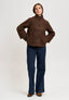 Cappotto corto con interno piumino - MARRONE