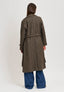 Cappotto lungo doppiopetto spinato - MARRONE/BEIGE