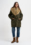 Cappotto parka con ecopelliccia - MILITARE