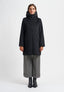 Cappotto con inserto piumino - NERO