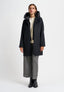 Cappotto con inserto piumino - NERO