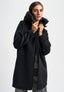 Cappotto con inserto piumino - NERO