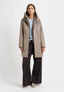 Cappotto con inserto piumino - BEIGE