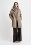 Cappotto con inserto piumino - BEIGE
