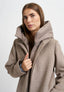 Cappotto con inserto piumino - BEIGE