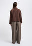 Trench corto doppiopetto over - MARRONE