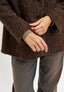 Cappotto giacca over effetto lana cotta - MARRONE