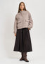 Cappotto corto con tasche - TORTORA