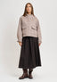 Cappotto corto con tasche - TORTORA