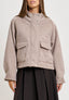 Cappotto corto con tasche - TORTORA