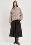 Cappotto corto con tasche - TORTORA