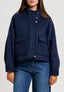 Cappotto corto con tasche - BLU