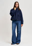 Cappotto corto con tasche - BLU