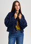 Cappotto corto con tasche - BLU