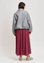 Cappotto bomber in panno melange  - GRIGIO MEDIO