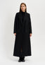 Cappotto lungo a vestaglia - NERO