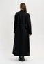 Cappotto lungo a vestaglia - NERO