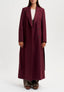 Cappotto lungo a vestaglia - BORDEAUX