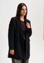 Cappotto midi sfiancato - NERO