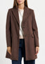 Cappotto midi sfiancato - MARRONE