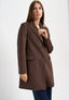 Cappotto midi sfiancato - MARRONE