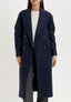 Cappotto doppiopetto lungo - BLU