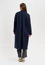 Cappotto doppiopetto lungo - BLU