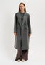 Cappotto doppiopetto lungo - GRIGIO MEDIO