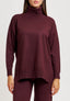 Maglia over con collo alto - BORDEAUX