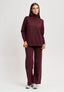 Maglia over con collo alto - BORDEAUX