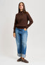 Maglia over con maniche raglan - MARRONE