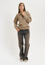 Maglia girocollo melange - BEIGE