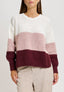 Maglia girocollo tre colori - BIANCO/ROSA