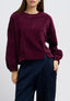 Maglia in ciniglia a costine - BORDEAUX