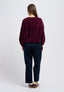 Maglia in ciniglia a costine - BORDEAUX