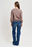 Felpa con paillettes opache - TORTORA