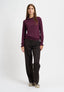 Maglia lupetto con rouches - BORDEAUX