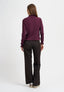 Maglia lupetto con rouches - BORDEAUX