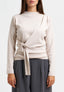 Maglia con pinces spalla e fusciacca  - BEIGE