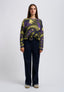 Tropical jacquard sweater - FOREST