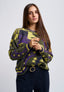 Tropical jacquard sweater - FOREST
