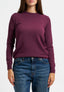 Maglia paricollo tinta unita - BORDEAUX