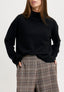 Maglia cratere in misto cachemire - NERO