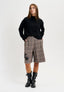 Maglia cratere in misto cachemire - NERO