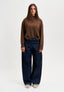 Maglia cratere in misto cachemire - MARRONE
