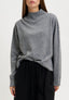 Maglia cratere in misto cachemire - GRIGIO MEDIO